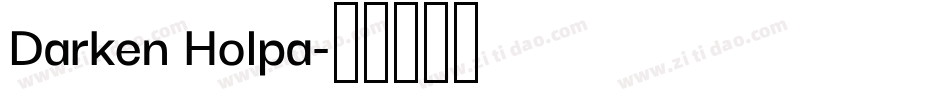 Darken Holpa字体转换